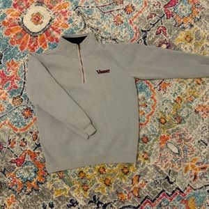 VASSAR COLLEGE QUARTER ZIP SWEATSHIRT